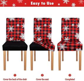 img 1 attached to MCEAST Christmas Snowflakes Slipcovers Decoration