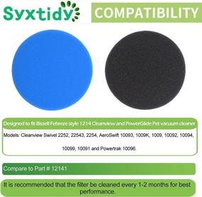 img 3 attached to Syxtidy 5 Pack Replacement Filter for Bissell Febreze Style 1214 Cleanview & PowerGlide Pet - Foam Filter Set No. 12141