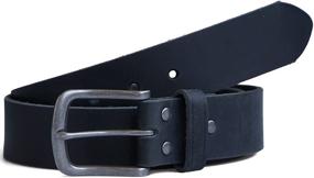 img 1 attached to Leather Genuine Belts（1½ Jeereal Reddish Men's Accessories in Belts