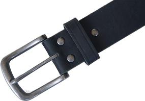 img 2 attached to Leather Genuine Belts（1½ Jeereal Reddish Men's Accessories in Belts