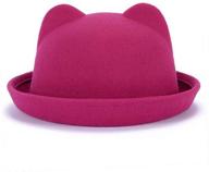 lujuny adorable wool bowler hats - boys' fashion accessories in hats & caps logo