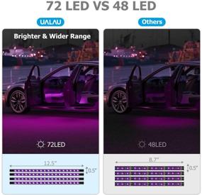 img 3 attached to UALAU 72 LED Interior Car Lights: USB Party Light Bar with APP Controller & Music Sync - DIY Color Under Dash Lighting Kits for Jeep, Truck & More Car Accessories!