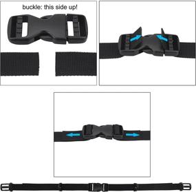 img 2 attached to 🎒 Enhance Comfort & Stability with Wisdompro Backpack Chest Strap - 0.75 inch Webbing, Quick Release Buckle