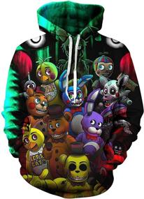 img 3 attached to 👕 Hooded Pullover Sweatshirts with Pocket for Boys and Girls | Cool 3D Design | Top-rated