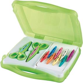 img 3 attached to 🔪 Maped Quick-Change Craft Scissors Case: 10 Blades, 5 Inch Blunt Tip for Kids, Right & Left Handed (601010)