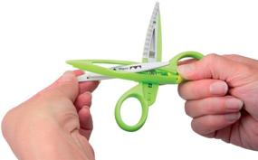 img 1 attached to 🔪 Maped Quick-Change Craft Scissors Case: 10 Blades, 5 Inch Blunt Tip for Kids, Right & Left Handed (601010)