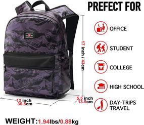 img 2 attached to Рюкзак Bookbag Водонепроницаемый Daypack Student