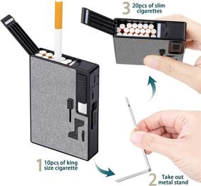 img 1 attached to Cigarette Rechargeable Windproof Cigarettes Black Matte