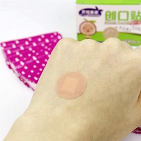 img 1 attached to 💊 Ewinodon Mini Round Band-aid: Invisible Wound Patch for Hemostatic Relief, PE Breathable Stickers - Ideal for Acne too!