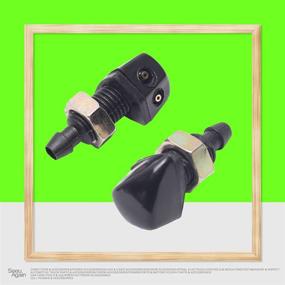 img 1 attached to SEEU AGAIN (2-Pack) 10mm Universal Windshield Wiper Washer Sprayer Nozzles for Toyota Camry and Corolla