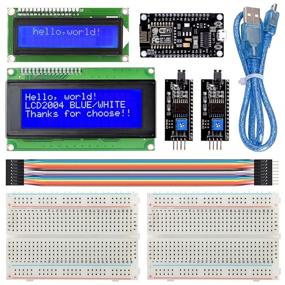 img 4 attached to 🔢 Набор для самостоятельного подсчета числа подписчиков на YouTube DAOKI с платой ESP8266 NodeMCU CP2102 WiFi, LCD-дисплеями, макетной платой и кабелями.