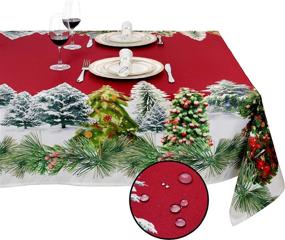 img 4 attached to SANBOLI Spill Proof Resistance Decorative Tablecloths