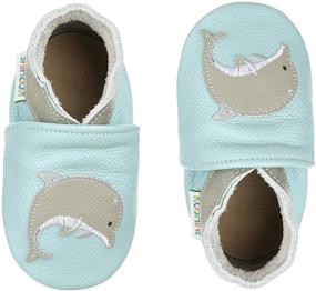 img 2 attached to 👶 Premium Soft Leather Baby Moccasins: Ideal First Walker Shoes for Toddlers