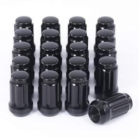 img 4 attached to Orion Motor Tech 12x1.25 Black Lug Nuts 🔩 (20 Piece) - Wheel Accessories for Subaru, Nissan, and Infiniti