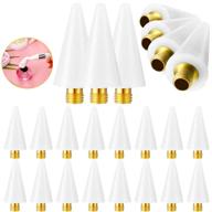 💎 16-piece nail rhinestones picker replacement head tips set with case for nail dotting pen – perfect for picking up nail gem jewelry. includes replacement wax head accessories in white logo