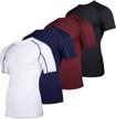 pack compression slimming undershirt basketball men's clothing for active logo