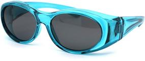 img 3 attached to Защитите глаза ваших детей: Солнцезащитные очки SA106 🕶️ с поляризацией и защитой от переизлучения в размере 47 мм.