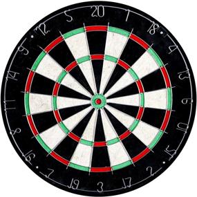 img 1 attached to 🎯 Hathaway Drifter Solid Wood Dartboard & Cabinet Set: A Classic Addition to Your Home Bar