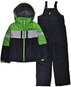 img 2 attached to London Fog 2 Piece Colorblock Snowsuit