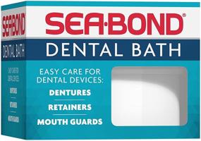 img 4 attached to Очиститель для зубных протезов, боксерских щитков и ретейнеров Sea Bond для ежедневного использования (разные цвета)