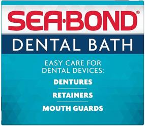 img 2 attached to Sea Bond Denture, Mouthguard, and Retainer Daily Cleaning Bath (Colors Vary)