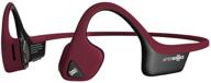 🎧 aftershokz air as650cr открытые беспроводные костные проводящие наушники - каньон красный: опыт беспроводного прослушивания безграничен. логотип