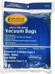 img 2 attached to EnviroCare 137-9 Kenmore Microfiltration Canister Vacuum Bags, 9 Pack, C-5, Multi