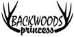 backwoods princess antlers sticker kcd2431b logo