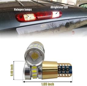 img 2 attached to iBrightstar Newest 12-24V Super Bright LED Bulbs for Car Truck 3rd Brake Lamp Cargo Lights - White/Red