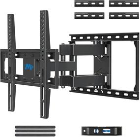 img 4 attached to Mounting Dream MD2380-24K: Full Motion TV Wall Mount for 26-55 Inch Flat Screen TVs, Dual Arm Bracket with Max VESA 400x400mm, Fits 16-24 Inch Studs
