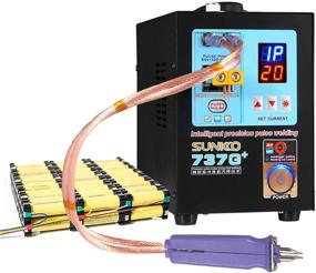 img 3 attached to SUNKKO 737G+ Battery Spot Welder, Pulse Welding Machine for Lithium Battery Pack, Compatible with 18650 and 14500 Batteries, Works with 0.35mm Nickel Strips, 110V