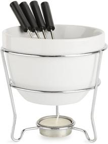 img 3 attached to Home Essentials & Beyond White Chocolate Fondue Set - Indulge in Delicious Delights!