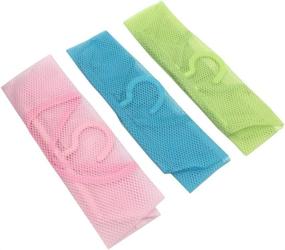 img 1 attached to 🧺 TuuTyss Multipurpose Clothespin Bag with Hanger - Hanging Storage Mesh Bag for Home Over The Door (Pack of 3) - Blue/Green/Pink
