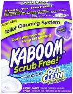 🚽 church and dwight 35113 kaboom scrub free toilet cleaning system (pack of 3): powerful cleaning solution, hassle-free maintenance logo