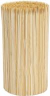 🍢 fasmov 1000 pack - 8-inch natural semi point bamboo bbq appetizer shish kebab skewers sticks logo