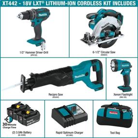 img 3 attached to 🔧 Makita XT442 Combo Lithium-Ion Cordless Power Tool Set