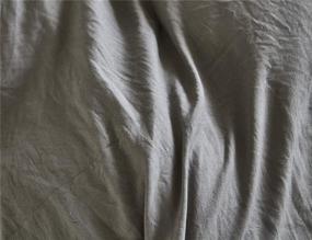 img 1 attached to 🛏️ Стомило Моо Милая постель Vintage Farmhouse - Набор одеяла в романтическом стиле "Хвост русалки" французской провинции, серый, размер «Кинг», 3-частый одеялом с оборками и завязками - Изготовлено из 100% выстиранного микрофибры