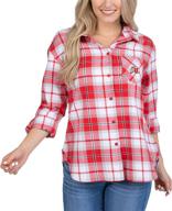 👚 ncaa women's boyfriend plaid by ug apparel логотип