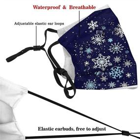 img 1 attached to Stay Warm and Festive 🎄 with Snowflake Christmas Fashion Reusable Balaclavas!