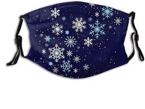 img 4 attached to Оставайтесь теплыми и праздничными 🎄 с многоразовыми балаклавами модного рождественского дизайна со снежинками!