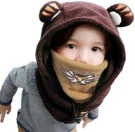 🧢 leories kids winter windproof cap: keep your child warm with the adjustable ski hat in dark blue/pink logo
