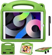 📱 staruto kids tablet case for ipad 10.2" 8th gen 2020 / 7th gen 2019 / ipad air 10.5" 2019 / ipad pro 10.5" green- shockproof, protective stand cover case with pen holder & stylus for kids logo