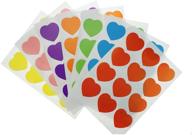 🌈 shxstore colorful heart scrapbook sticker decals and envelope seals - 42 sheets, 504 decals - multi-color assortment logo