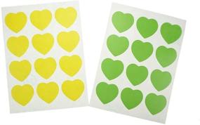 img 3 attached to 🌈 Shxstore Colorful Heart Scrapbook Sticker Decals and Envelope Seals - 42 Sheets, 504 Decals - Multi-Color Assortment