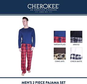 img 2 attached to 👖 Mens Camo Pajama Set by Cherokee