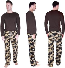 img 4 attached to 👖 Mens Camo Pajama Set by Cherokee