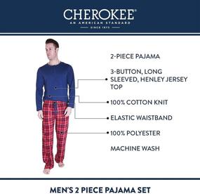 img 1 attached to 👖 Mens Camo Pajama Set by Cherokee