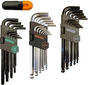 img 4 attached to 🔧 ARTIPOLY Hex Key Allen Wrench Set: 36-Piece Long Arm Ball End Hex Key Set with Handle - Top Quality Tools
