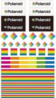polaroid colorful decorative stickers projects logo