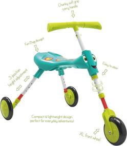 img 3 attached to 🚲 Mookie Scuttlebug XL: 3-Wheel Foldable Ride-On Tricycle with Antennae Handlebar! | Build Balance and Coordination | XL Wheels for Exciting Off-Road Adventures! | Suitable for Ages 2 and Up